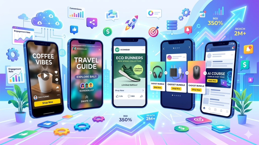 Popular Meta Ads formats used for social media marketing